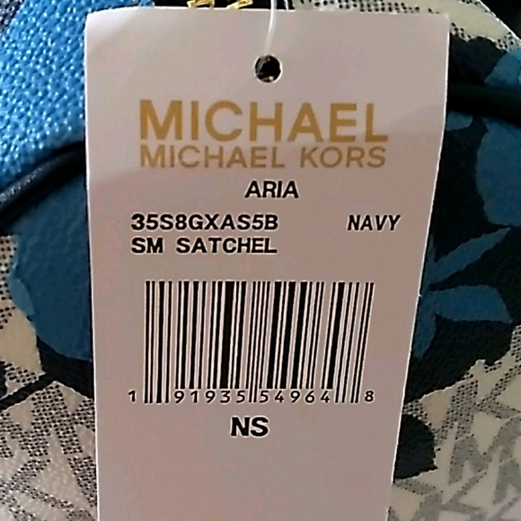 MICHAEL KORS~NEW~3 SHADES OF BLUE~ SPEEDY SIZE~SUPER CUTE HANDBAG - Picture 6 of 16